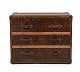 Lundin Antique presents: Beautiful Steamer Trunk in heavy leather. Excellent condition.H 80cmW 98cmD 48 ...