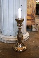 K&Co. presents: Antique, 19th century candlestick in Mercury Glass with fine old patina. Height: 27.5cm...