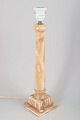 L'Art presents: Large Italian alabaster table lamp.