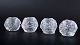 L'Art presents: Ann Wolff for Kosta Boda, set of four tealight holders.