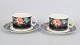 L'Art presents: Villeroy & Boch "Xenia", set of two teacups with saucers.