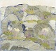 L'Art presents: Abstract landscape, oil on canvas, dated 1962.