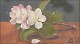 L'Art presents: Danish floral still life, oil on board.