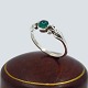 Georg Jensen; Ring made of sterling silver set with chrysoprase, no. 55