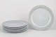 L'Art presents: Jens Harald Quistgaard for Kronjyden / Bing & Grøndahl, set of six dinner plates.