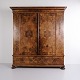 Osted Antik & Design presents: Large Antique Swiss Baroque Walnut Wardrobe with Turned Legs from the 1760s