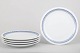 L'Art presents: Lyngby/Danild, set of five dinner plates.