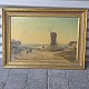 N. Grove malerisoldater ved mølle44x60 cm