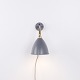Osted Antik & Design presents: Bestlite BL7 wall lamp in brass and grey by Robert Dudley Best for Gubi