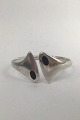 Danam Antik presents: Hans Hansen Sterling Silver Armring No. 212E (Black Enamel)