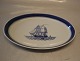 Klosterkælderen presents: 1102-46 Tray for sugar and creamer 22.5 cm Aluminia Faience Tranquebar Navy # 46