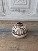 Karstens Antik presents: Kähler small vase - cow horns decorated with black, brown and blue colors on a ...