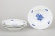 L'Art presents: Royal Copenhagen Blue Flower Angular, set of four large deep plates.