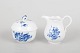 L'Art presents: Meissen Blue Flower, sugar bowl and creamer.