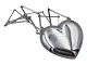 Herman SiersbølVery big heart pendant with necklace from 1960-1970