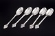 L'Art presents: Evald Nielsen, set of five dinner spoons.