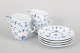 L'Art presents: Royal Copenhagen Blue Fluted Plain, set of four coffee cups with saucers.