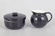 L'Art presents: Aluminia, sugar bowl and creamer.