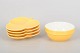 L'Art presents: Aluminia, set of four small dishes and a bowl.