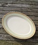 Antikkram presents: Dagmar with gold Danish porcelain, large oval dishes 40cms