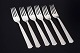 L'Art presents: Raadvad, set of six Diplomat lunch forks, silver-plated cutlery.