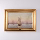 Osted Antik & Design presents: Oil Painting with Sailing Ships and Steamships in Copenhagen by Johan Neumann