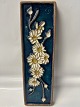 Antik Huset presents: Relief, White Daisy Flowers, Bornholm pottery, Søholm.Dimensions 38.2 x 12.5 cm.