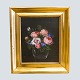 Antik Damgaard-Lauritsen presents: I. L. Jensen's school; Oil painting with flowers in a vase, 1852