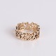 Osted Antik & Design presents: Ole Lynggaard Anemone ring in 14 karat gold with openwork leaf design