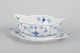L'Art presents: Royal Copenhagen, Blue Fluted Plain, sauceboat on stand.