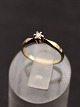 Middelfart Antik presents: 14 carat gold solitaire ring with diamond