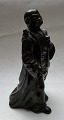 Bronze-patinated figure of the Emperor with the Nightingale