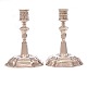 Aabenraa Antikvitetshandel presents: Pair of 18th century silver candlesticks by Nicolai Brandt, Horsens, ...