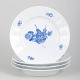 L'Art presents: Royal Copenhagen Blue Flower Angular, set of four dinner plates.