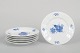 L'Art presents: Royal Copenhagen Blue Flower Angular, set of six plates.