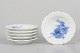L'Art presents: Royal Copenhagen Blue Flower Curved, set of six butter pats.