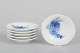 L'Art presents: Royal Copenhagen Blue Flower Curved, set of six butter pats.