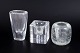 L'Art presents: Set of three art glass vases, Göran Wärff and others.