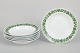 L'Art presents: Meissen, set of six deep plates with vine leaf pattern.