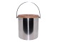 Stelton Cylinda LineIsspand med teaklåg