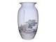 Antik K presents: Royal CopenhagenLarge unique floor vase with sailboats and rowboat by Richard Bøcher, 1930