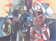 L'Art presents: Kåre Lem, abstract composition, oil on canvas, listed Danish artist.