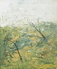 L'Art presents: Göta Fogler, “Vindbitna träd” (“Windblown Trees”), oil on canvas, listed Swedish artist.