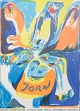 L'Art presents: Asger Jorn, exhibition poster, listed Danish visual artist.