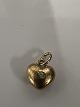 Antik Huset presents: 14k Heart with inlaid diamond solid goldCharms / PendantHeight 1.3 cm.