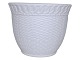 Antik K presents: Bing & GrøndahlWhite flower pot with a tight basket-weave pattern