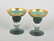 L'Art presents: Theresienthal, pair of large wine glasses.
