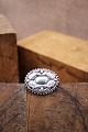 K&Co. presents: Antique oval silver brooch with floral motif...