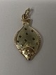 Antik Huset presents: 14 karat gold. Plaice with enamel.Charms / Pendants.Height 2.1 cm.