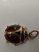 Antik Huset presents: 14 carat gold. Ladybug with enamel.Charms / Pendants.Height 1.5 cm.